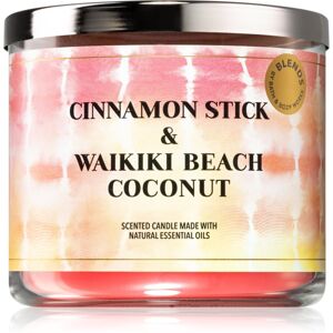 Bath & Body Works Cinnamon Stick & Waikiki Coconut Beach vonná sviečka 411 g