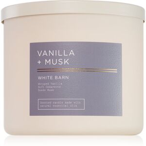 Bath & Body Works Vanilla + Musk vonná sviečka 411 g