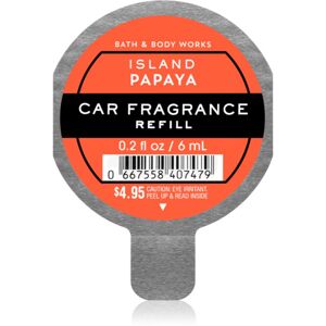 Bath & Body Works Island Papaya vôňa do auta náhradná náplň 6 ml