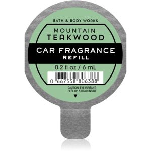 Bath & Body Works Mountain Teakwood vôňa do auta náhradná náplň 6 ml