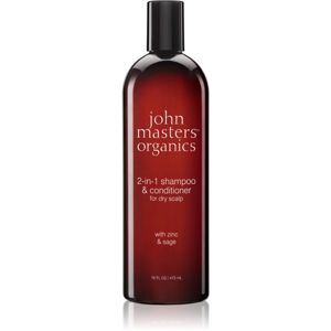 John Masters Organics Zinc & Sage 2-in-1 Shampoo & Conditioner šampón a kondicionér 2 v1 473 ml