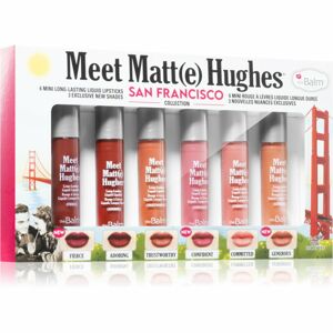 theBalm Meet Matt(e) Hughes Mini Kit San Francisco sada tekutých rúžov pre dlhotrvajúci efekt