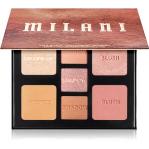Milani All-Inclusive Eye, Cheek & Face Palette paletka pre celú tvár Light To Medium