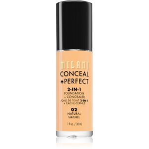 Milani Conceal + Perfect 2-in-1 Foundation And Concealer make-up 02 Natural 30 ml