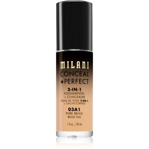 Milani Conceal + Perfect 2-in-1 Foundation And Concealer make-up 03A1 Pure Beige 30 ml