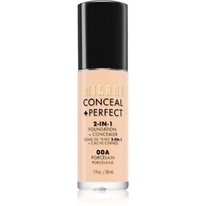 Milani Conceal + Perfect 2-in-1 Foundation And Concealer make-up 00A Porcelain 30 ml