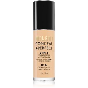 Milani Conceal + Perfect 2-in-1 Foundation And Concealer make-up 01A Creamy Nude 30 ml
