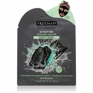 Freeman Feeling Beautiful detoxikačná plátenná maska s aktívnym uhlím 25 ml