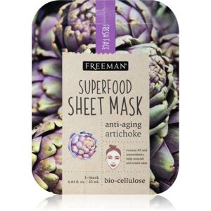 Freeman Superfood Artichoke plátenná maska so spevňujúcim účinkom 25 ml