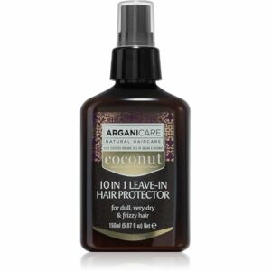 Arganicare Coconut 10 in 1 Leave-In Hair Protector posilňujúca bezoplachová starostlivosť pre suché vlasy 150