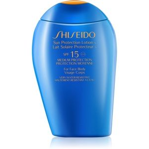 Shiseido Sun Care Sun Protection Lotion opaľovacie mlieko na tvár a telo SPF 15 150 ml