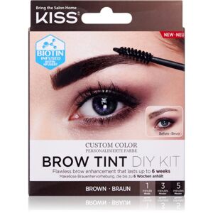 KISS Brow Tint DIY Kit farba na obočie odtieň Brown 20 ml