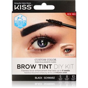 KISS Brow Tint DIY Kit farba na obočie odtieň Black 20 ml