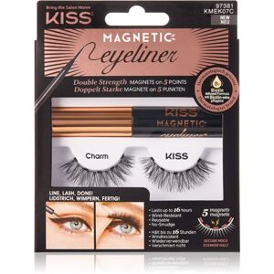 KISS Magnetic Eyeliner & Eyelash Kit magnetické mihalnice 07 Charm 5 g