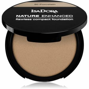 IsaDora Nature Enhanced Flawless Compact Foundation krémový kompaktný make-up odtieň 82 Natural Ivory 10 g