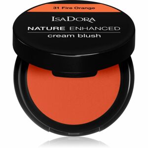 IsaDora Nature Enhanced Cream Blush kompaktná lícenkaso štetcom a zrkadielkom odtieň 31 Fire Orange