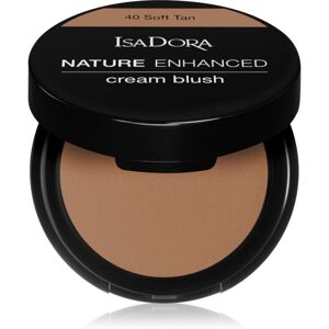IsaDora Nature Enhanced Cream Blush kompaktná lícenkaso štetcom a zrkadielkom odtieň 40 Soft Tan 3