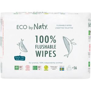 ECO by Naty Unscented 100 % Compostable Wipes vlhčené obrúsky pre deti 3x56 ks