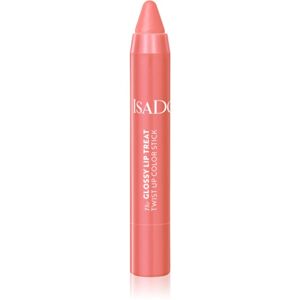IsaDora Glossy Lip Treat Twist Up Color hydratačný rúž odtieň 09 Beach Peach 3,3 g