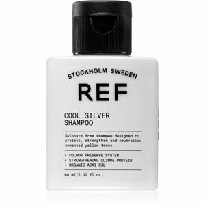 REF Cool Silver Shampoo strieborný šampón neutralizujúci žlté tóny 60 ml