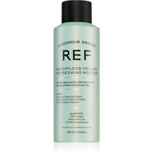 REF Weightless Volume Refreshing Mousse penový suchý šampón pre objem 200 ml