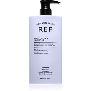 REF Cool Silver Shampoo strieborný šampón neutralizujúci žlté tóny 600 ml