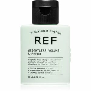 REF Weightless Volume Shampoo šampón pre jemné vlasy bez objemu pre objem od korienkov 60 ml