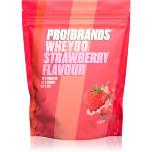 PRO!BRANDS Whey80 Protein srvátkový proteín príchuť Strawberry 500 g