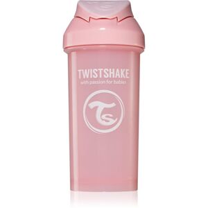 Twistshake Straw Cup Pink fľaša s rúrkou 6m+ 360 ml