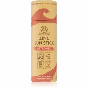 Suntribe Sports Zinc Stick minerálna ochranná tyčinka na citlivé miesta SPF 30 Retro Red 30 g