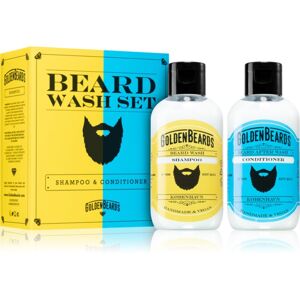 Golden Beards Beard Wash Set šampón a kondicionér na bradu