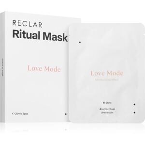 RECLAR Ritual Mask Love Mode jednorazová plátenková maska na tvár pre všetky typy pleti 5 ks