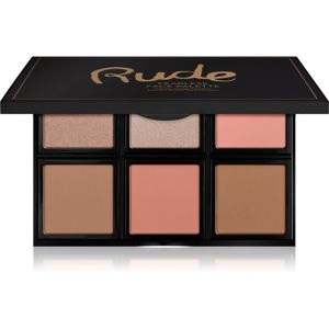 Rude Cosmetics Face Palette Fearless paletka na tvár 18 g