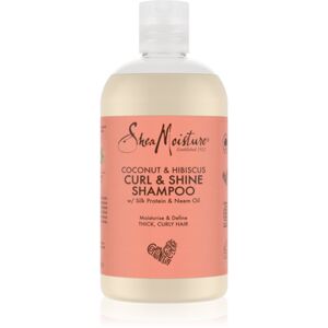 Shea Moisture Coconut & Hibiscus hydratačný šampón pre vlnité a kučeravé vlasy 384 ml
