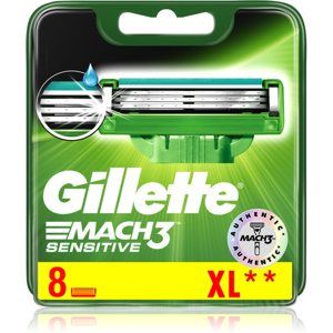Gillette Mach 3 Sensitive náhradné žiletky 8 ks 8 ks