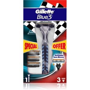 Gillette Blue 3 holiaci strojček náhradné čepieľky 3 ks 4 ks