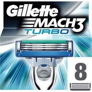 Gillette Mach3 Turbo náhradné žiletky 8 ks