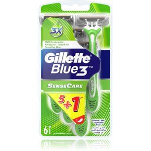 Gillette Blue 3 Sense Care jednorazové žiletky 6 ks