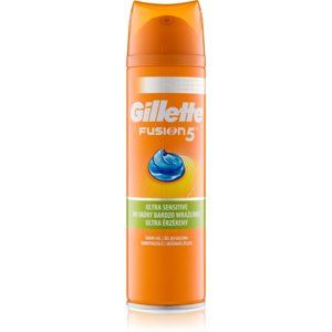 Gillette Fusion5 Ultra Sensitive gél na holenie pre citlivú pleť 200 ml
