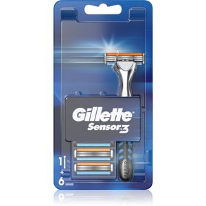 Gillette Sensor 3 holiaci strojček + náhradné hlavice 6 ks