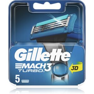 Gillette Mach3 Turbo náhradné hlavice 5 ks