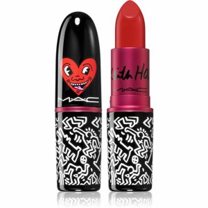 MAC Cosmetics Lipstick Viva Glam X Keith Haring dlhotrvajúci rúž odtieň Red Haring 3 g