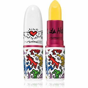 MAC Cosmetics Lipstick Viva Glam X Keith Haring dlhotrvajúci rúž odtieň St. Marks Yellow 3 g