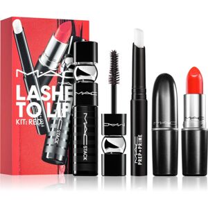 MAC Cosmetics Lashes To Lips Kit darčeková sada odtieň Red 3 ks