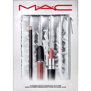 MAC Cosmetics Holiday Powdered Snow Kiss Lip Kit darčeková sada Pink odtieň