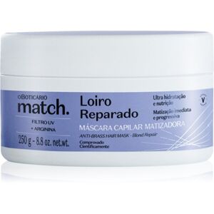 oBoticário Match regeneračná maska pre blond vlasy 250 g