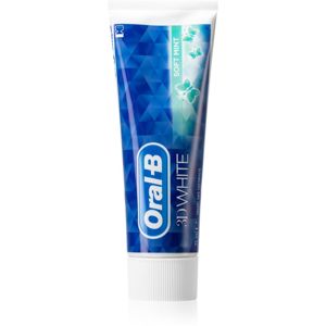 Oral B 3D White zubná pasta s fluoridom pre žiarivé biele zuby Soft Mint 75 ml