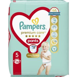 Pampers Premium Care Pants Junior Size 5 jednorazové plienkové nohavičky 12-17 kg 34 ks