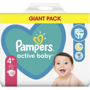 Pampers Active Baby Size 4 Plus jednorazové plienky 10-15 kg 70 ks