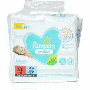 Pampers Sensitive detské jemné vlhčené obrúsky pre citlivú pokožku 4x52 ks